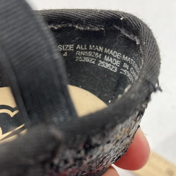 Black‎ sequin little girl slip on dress shoes - Picture 11 of 13